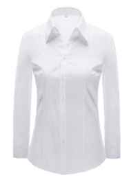 女長(zhǎng)袖V領(lǐng)襯衣 YW4503 女長(zhǎng)袖V領(lǐng)襯衣 YW4503