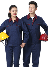 深藍色后勤工作服新款TM661-02 深藍色后勤工作服新款TM661-02