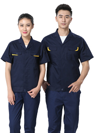 新款夏季深藍色機械加工工作服TMX662-B-03 新款夏季深藍色機械加工工作服TMX662-B-03